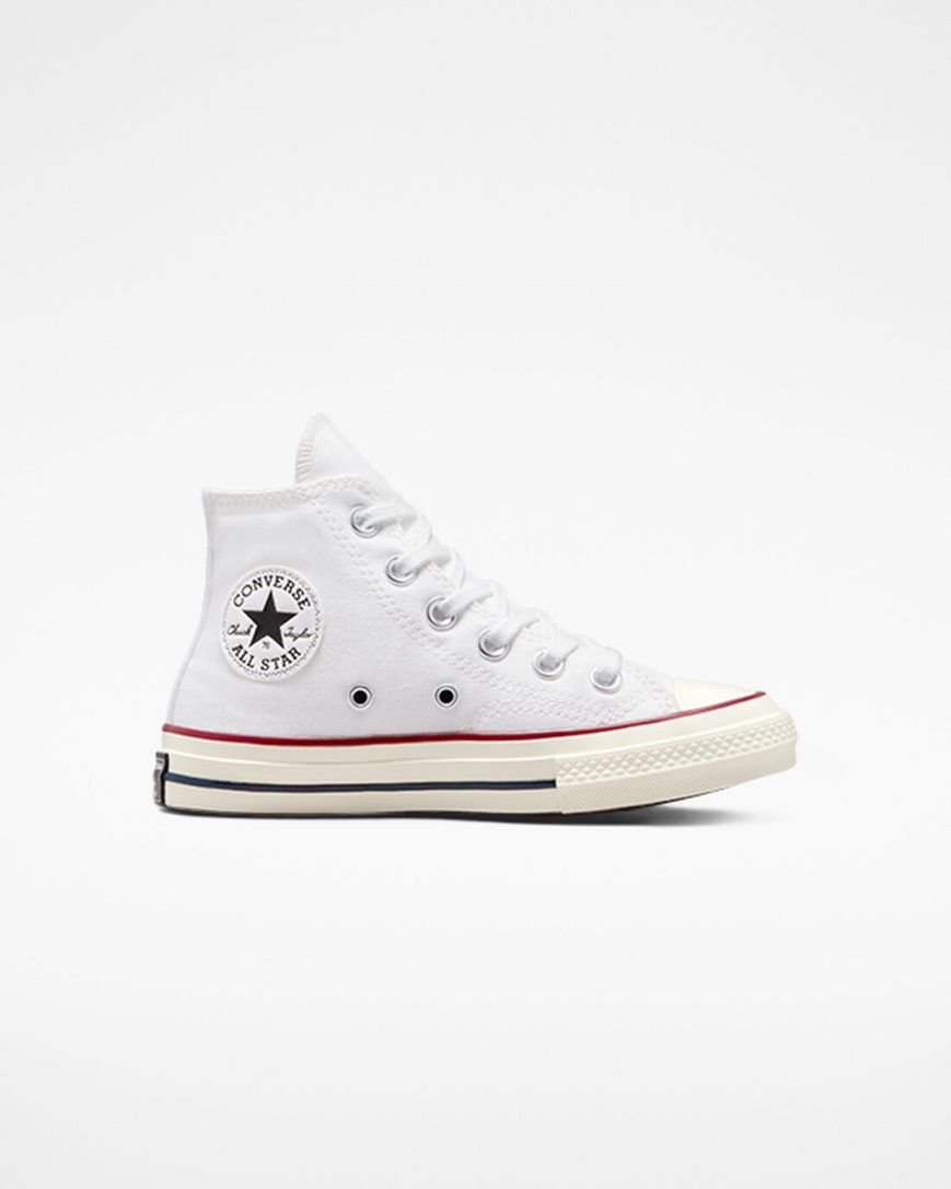 Tenisi Inalti Baieti Converse Chuck 70 Vintage Panza Albi Rosii Inchis | RO H0KTF526